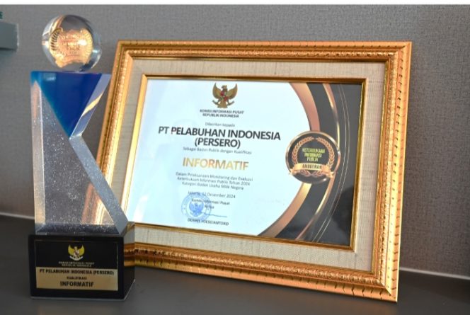 
					Hattrick! Pelindo Raih Predikat BUMN Informatif Tiga Kali Berturut-Turut