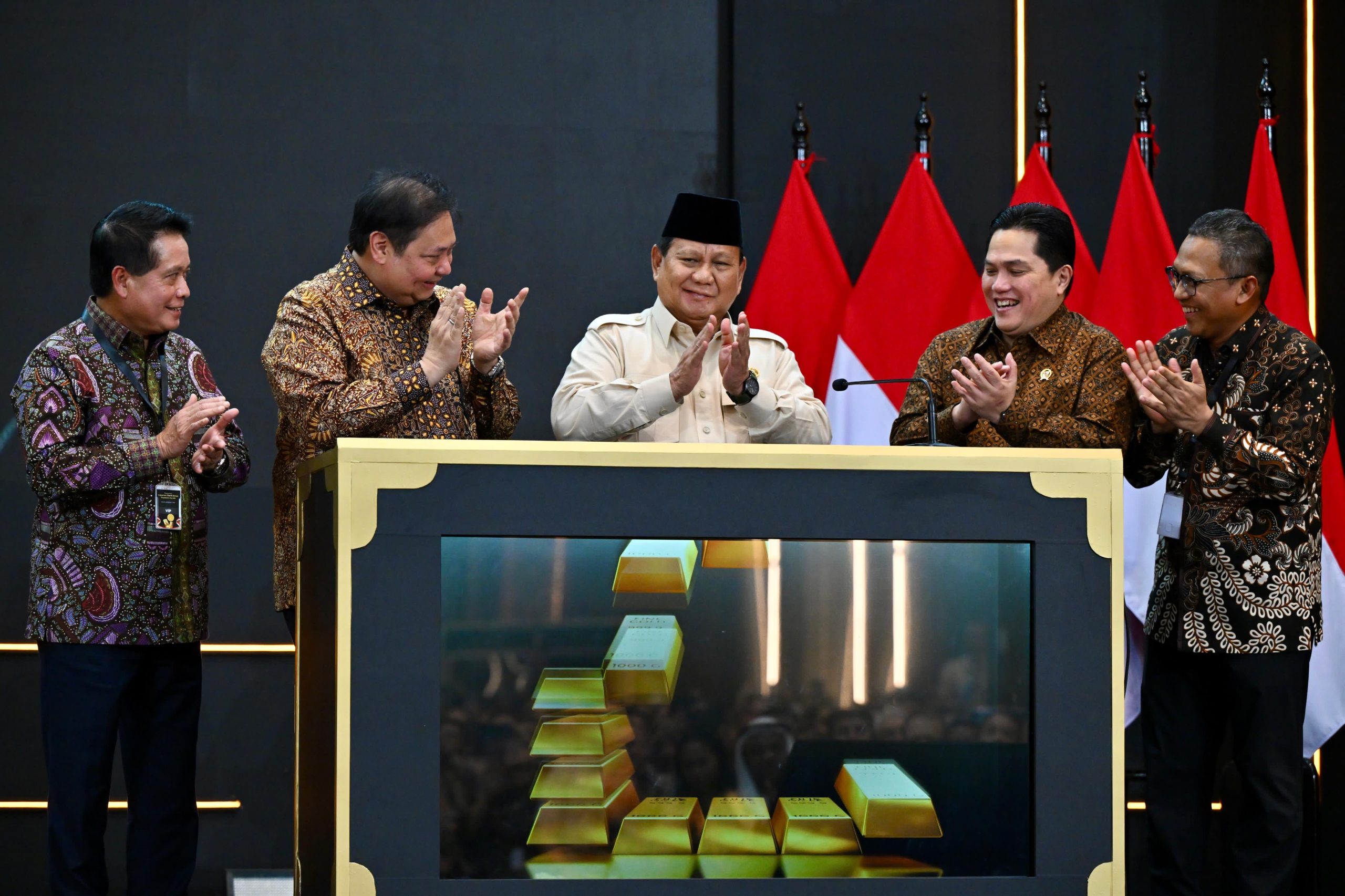 Presiden Prabowo Resmikan Pegadaian Sebagai Bank Emas Pertama di Indonesia