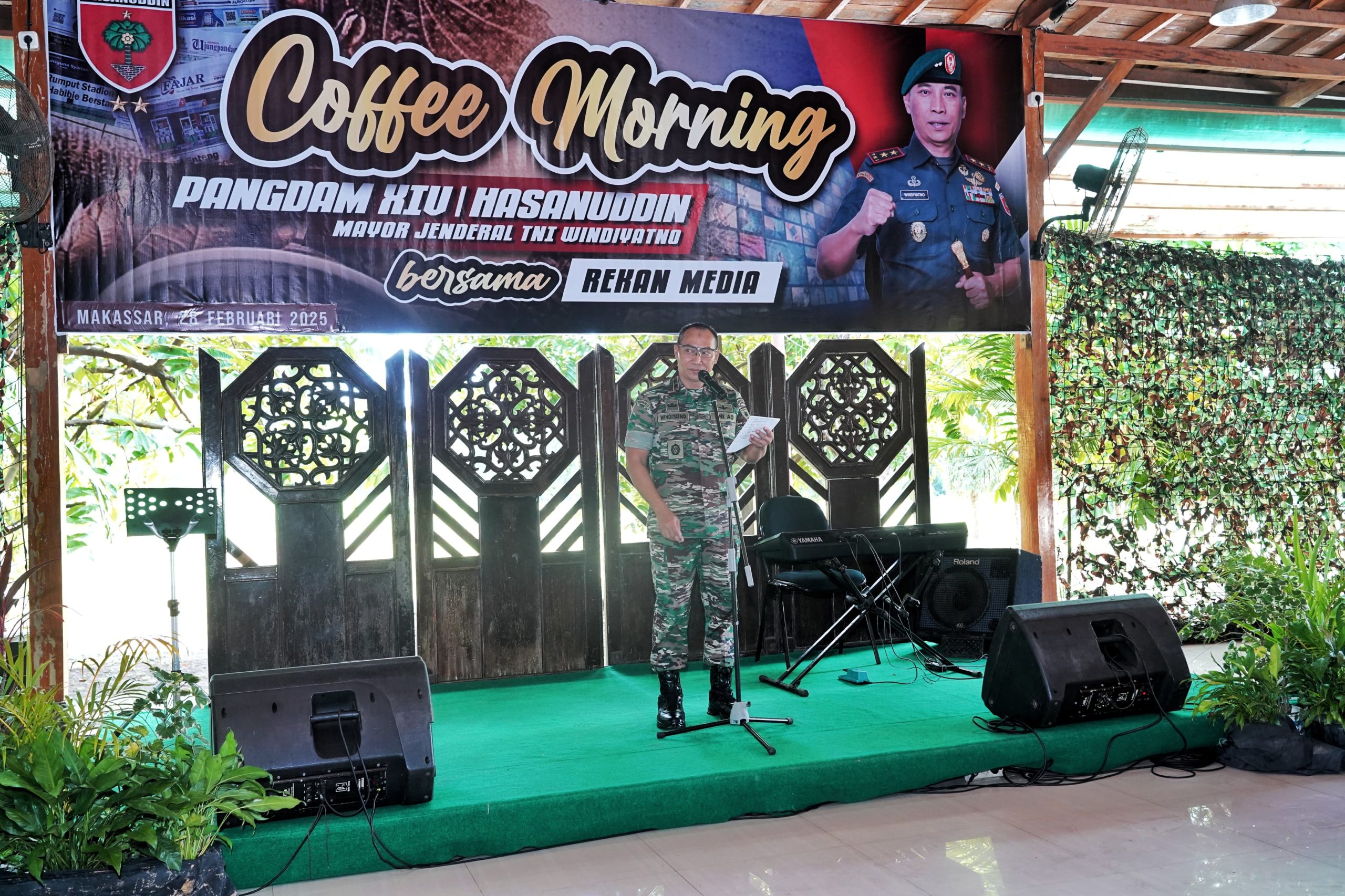 Pererat Jalinan Silahturahmi, Pangdam XIV/Hsn Gelar Coffee Morning Bersama Insan Media