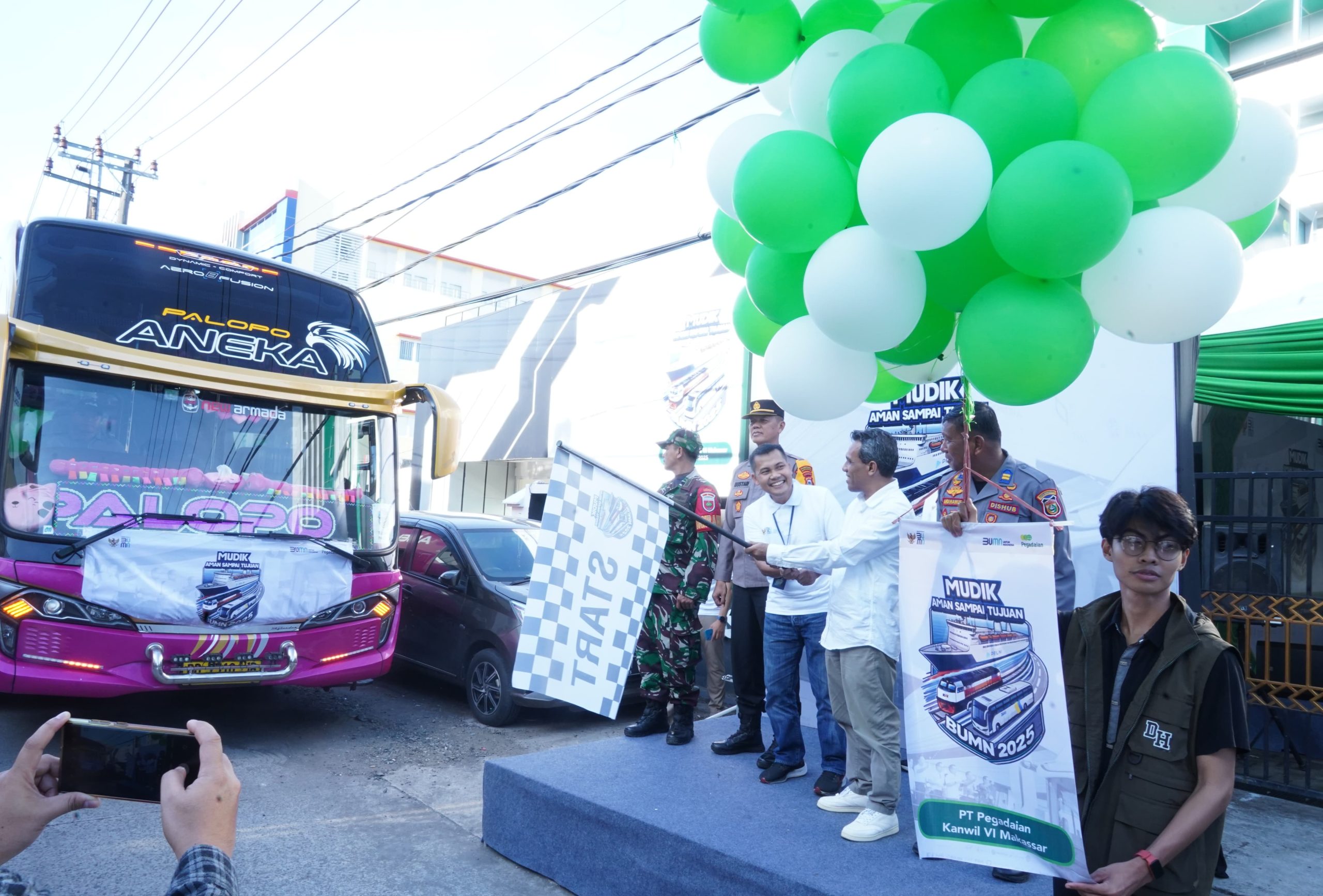 Pegadaian Kanwil VI Makassar Kembali Gelar Mudik Gratis, Berangkatkan 209 Pemudik ke 9 Kota Tujuan