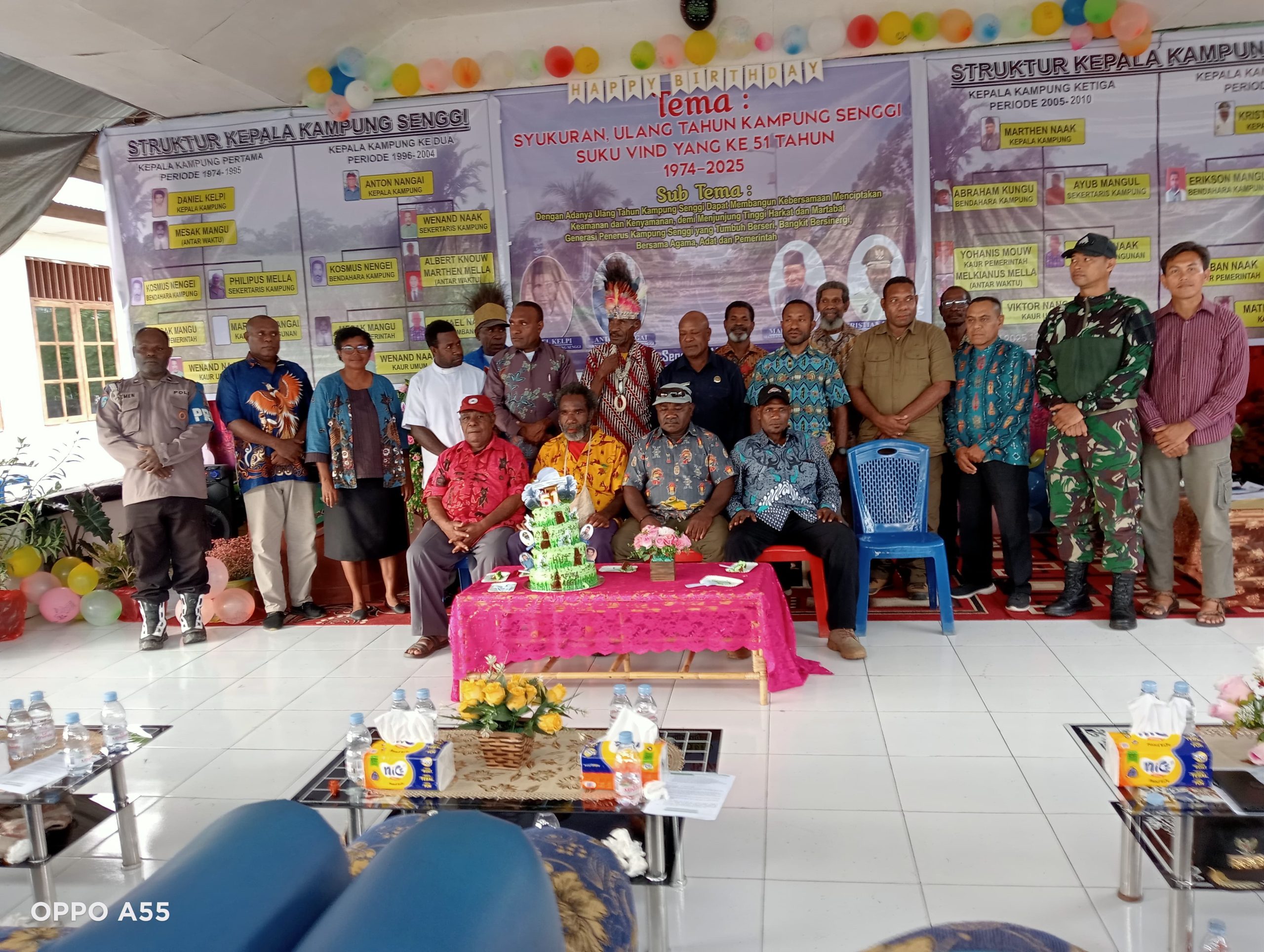 Syukuran Ulang Tahun Kampung Senggi ke-51, Satgas Yonif 512 QY Turut Hadir dalam Perayaan Wujudkan Kebersamaan dan Harmoni.