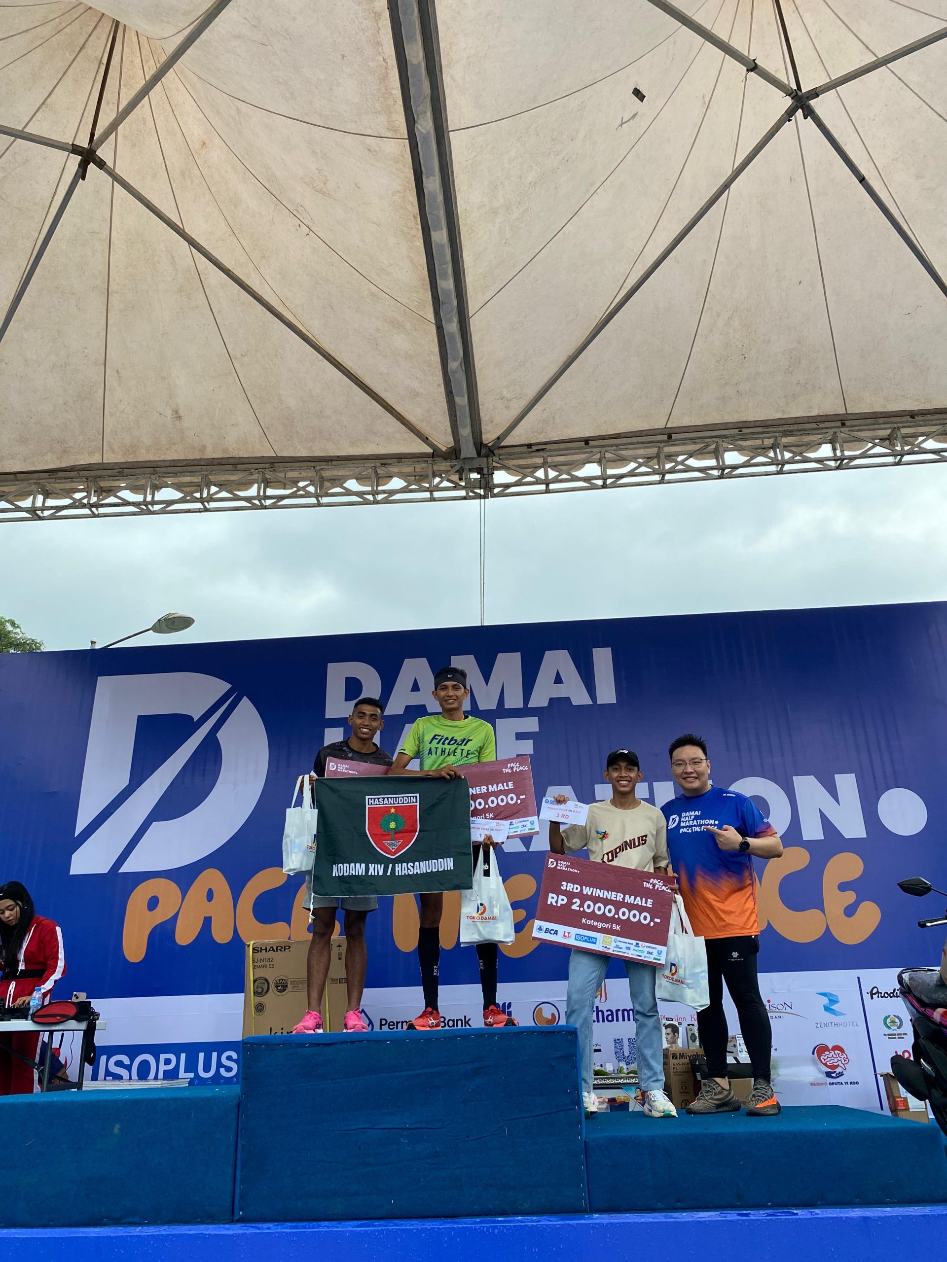 Atlet Kodam XIV/Hasanuddin Sabet Juara di Damai Half Marathon 2025