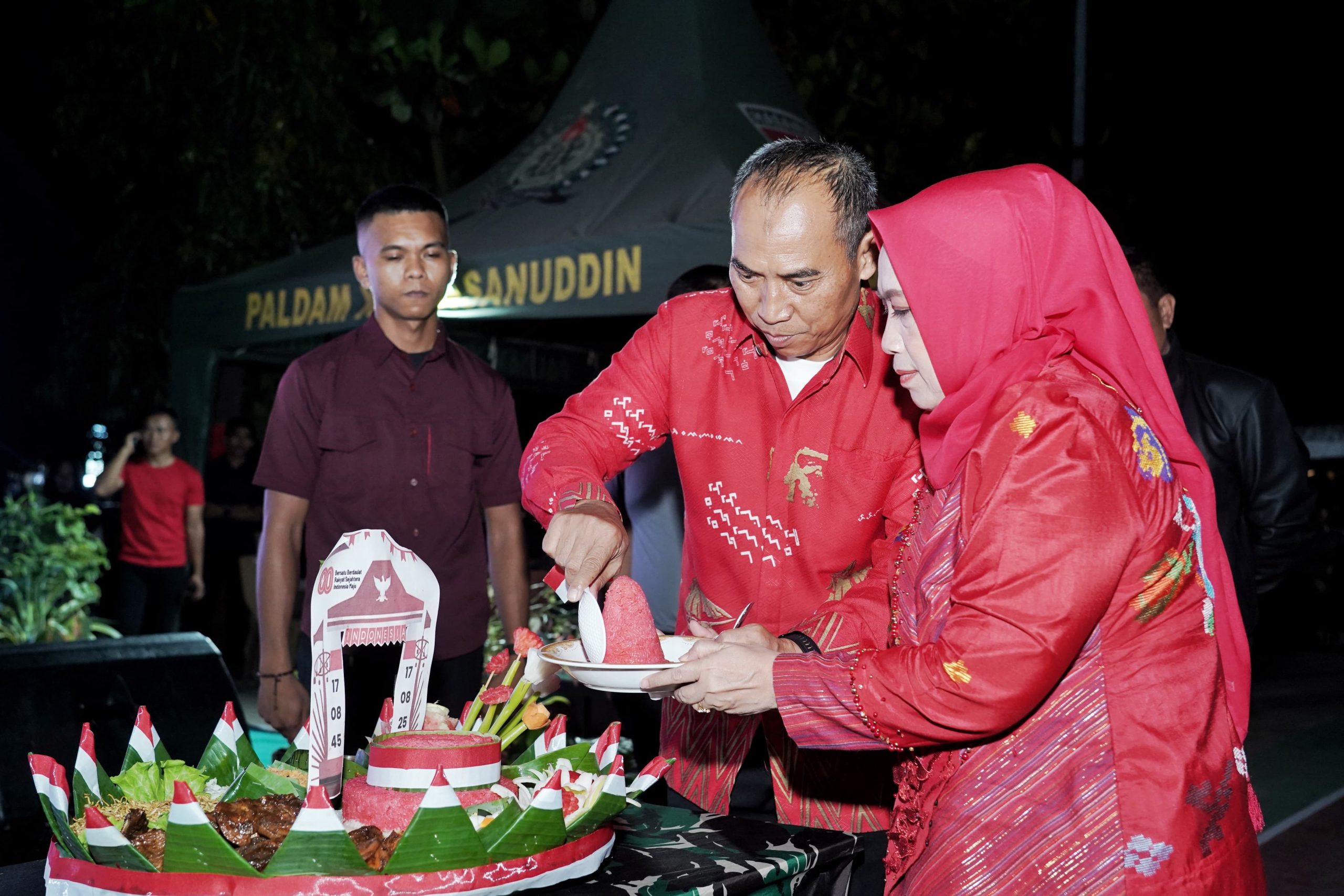 Kodam XIV/Hasanuddin Gelar Syukuran Puncak HUT ke-80 Kemerdekaan RI