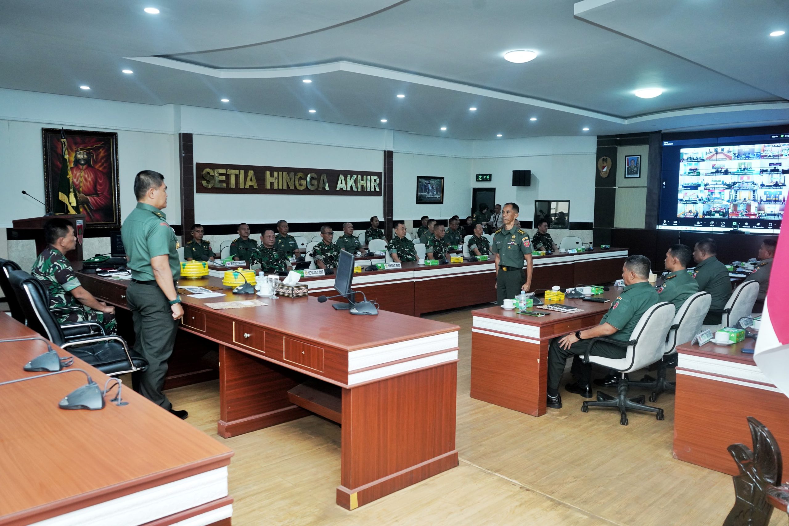 Kasdam XIV/Hsn Pimpin Taklimat Awal Audit Kinerja TA 2025 di Satuan Jajaran Kodam XIV/Hsn