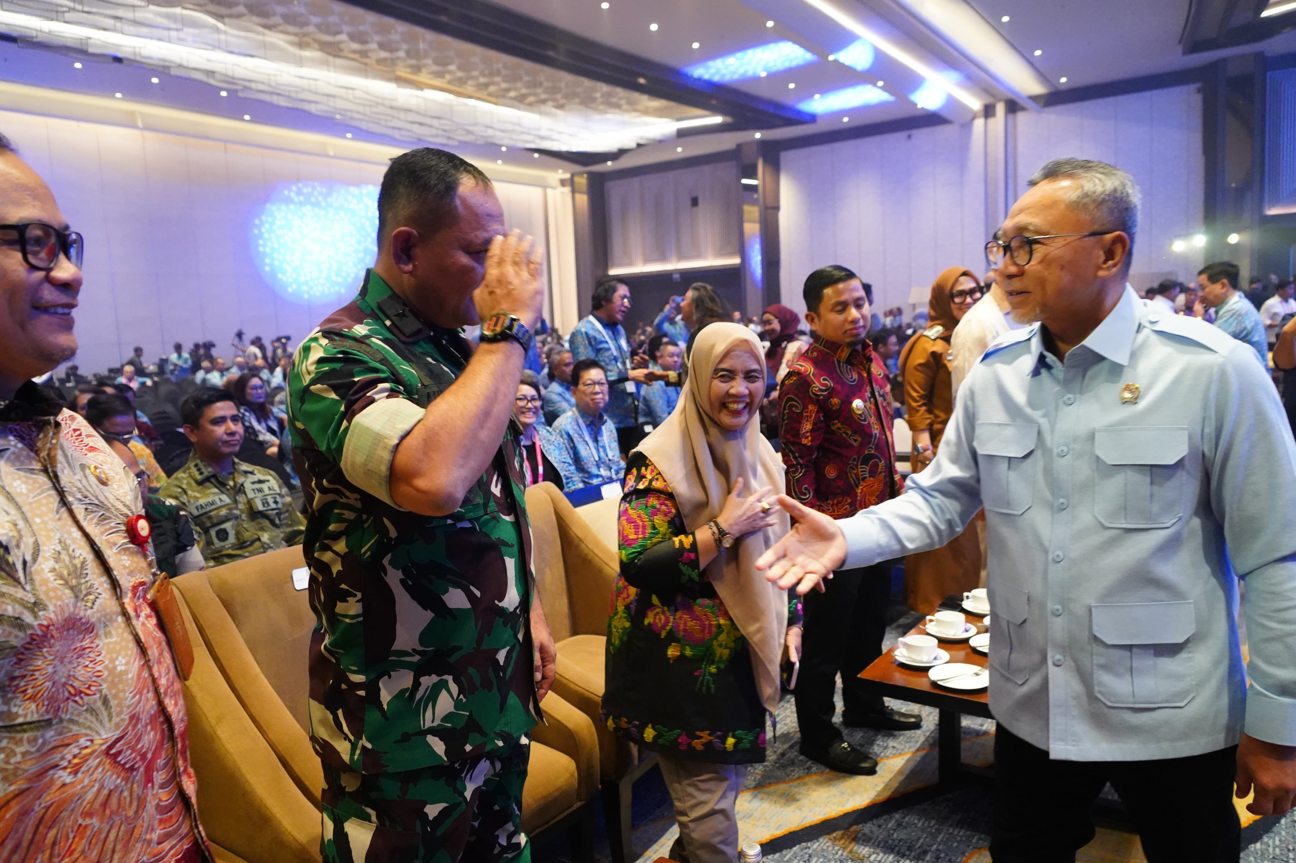 Irdam XIV/Hasanuddin Hadiri Pembukaan Rakerkonas XXXV APINDO 2026