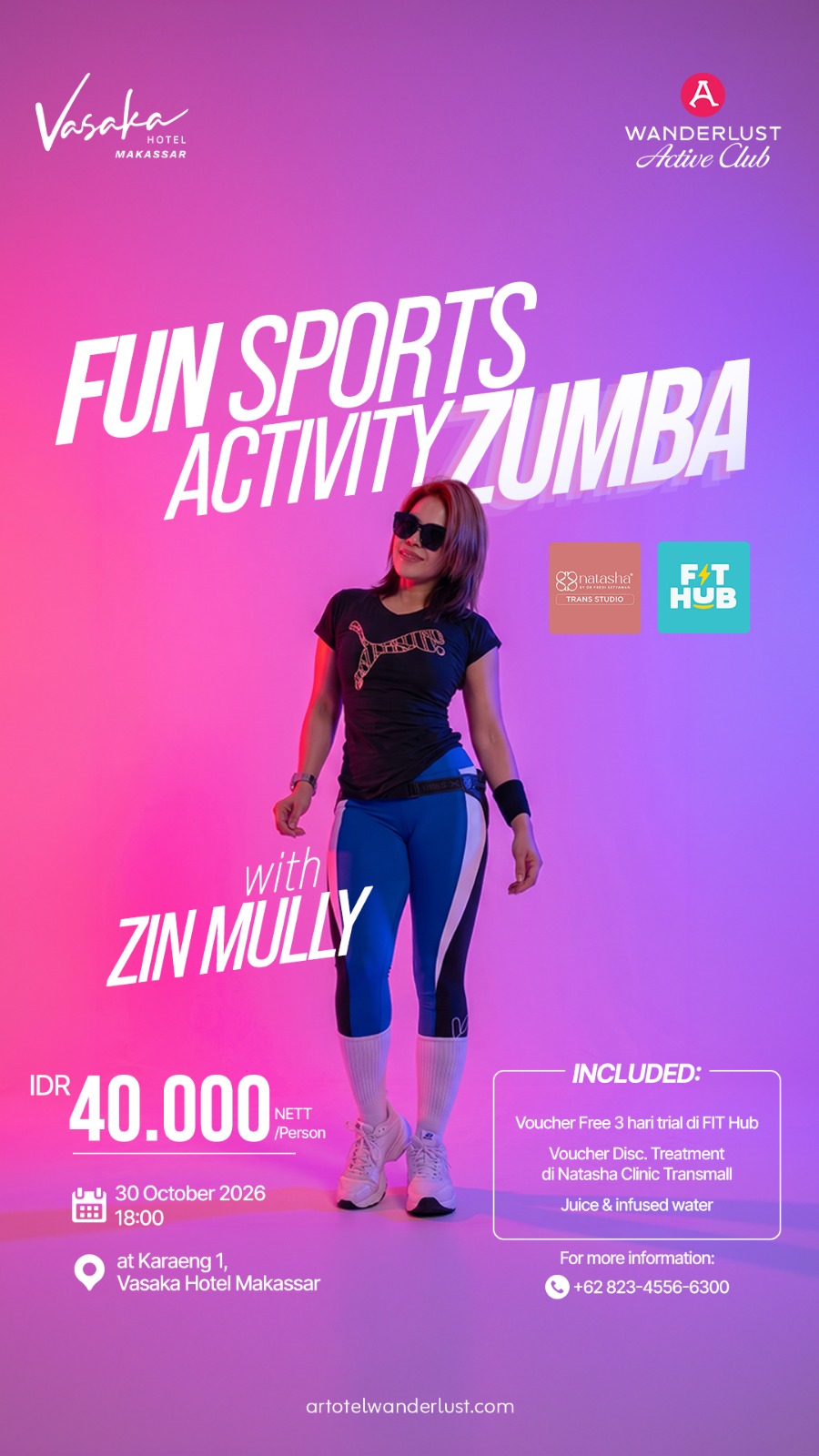 Vasaka Hotel Makassar Hadirkan Fun Sport Activity: Zumba, Dorong Hidup Sehat dan Aktif